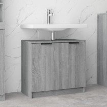 Bathroom Cabinet Grey Sonoma 64.5x33.5x59 cm Engineered Wood