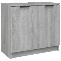 Bathroom Cabinet Grey Sonoma 64.5x33.5x59 cm Engineered Wood