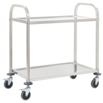 3-Tier Kitchen Trolley 95x45x83.5 cm Stainless Steel