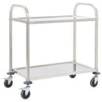 3-Stufiger Servierwagen 96,5 x 55 x 90 cm Edelstahl