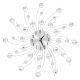 Wall Clock with Quartz Movement Modern Design 50 cm