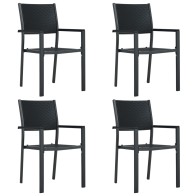 Garden Chairs 4 pcs White...