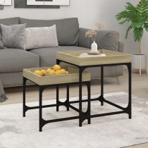 Side Tables 2 pcs Grey...