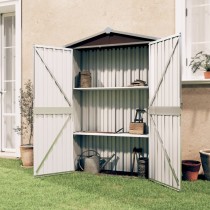 Garden Shed Anthracite 107.5x46x183 cm Galvanised Steel