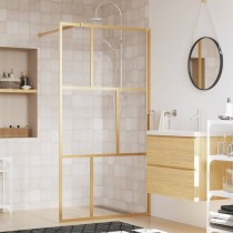Walk-in Shower Wall with Clear ESG Glass Red 90x195 cm