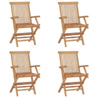Folding Garden Chairs 4 pcs...