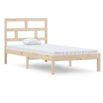 Bed Frame Solid Wood 90x190 cm 3FT Single