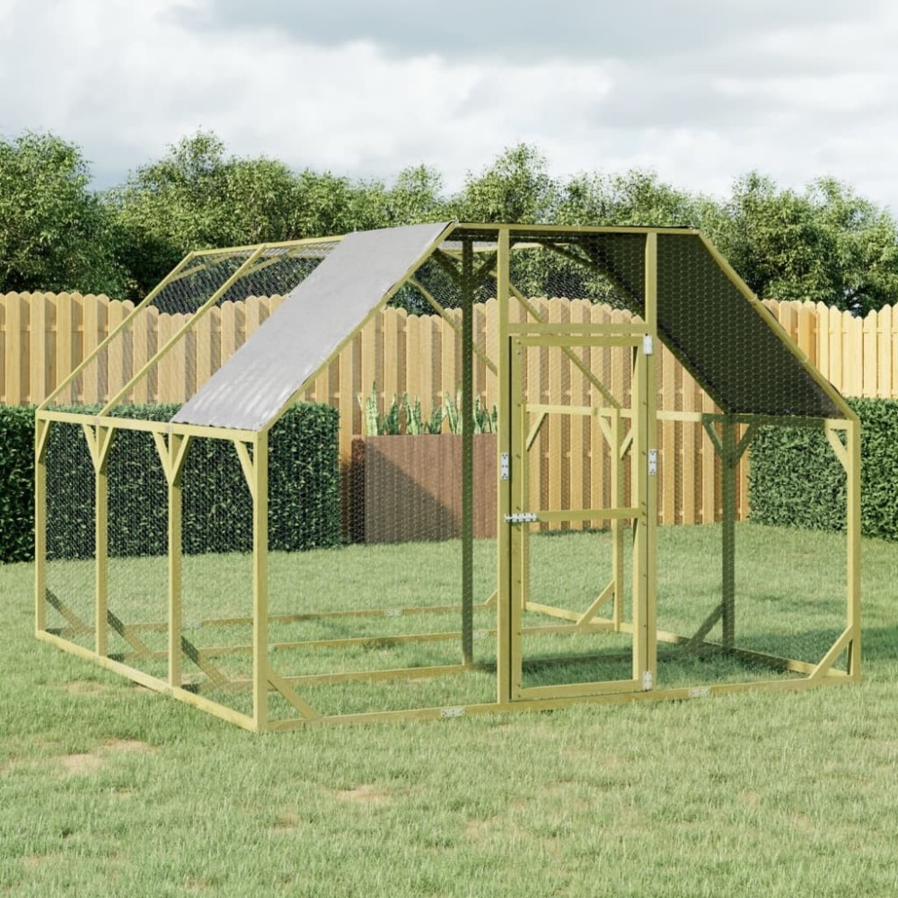 Chicken Coop 268x500x190 cm Impregnated Solid Wood Pine
