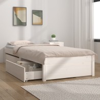 Bed Frame with Drawers Grey...