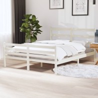 Bed Frame Solid Wood Pine...