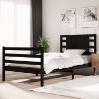 Bed Frame Solid Wood Pine...