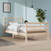 Bed Frame Solid Wood Pine...