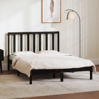Bed Frame Honey Brown Solid...