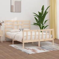 Bed Frame Solid Wood Pine...