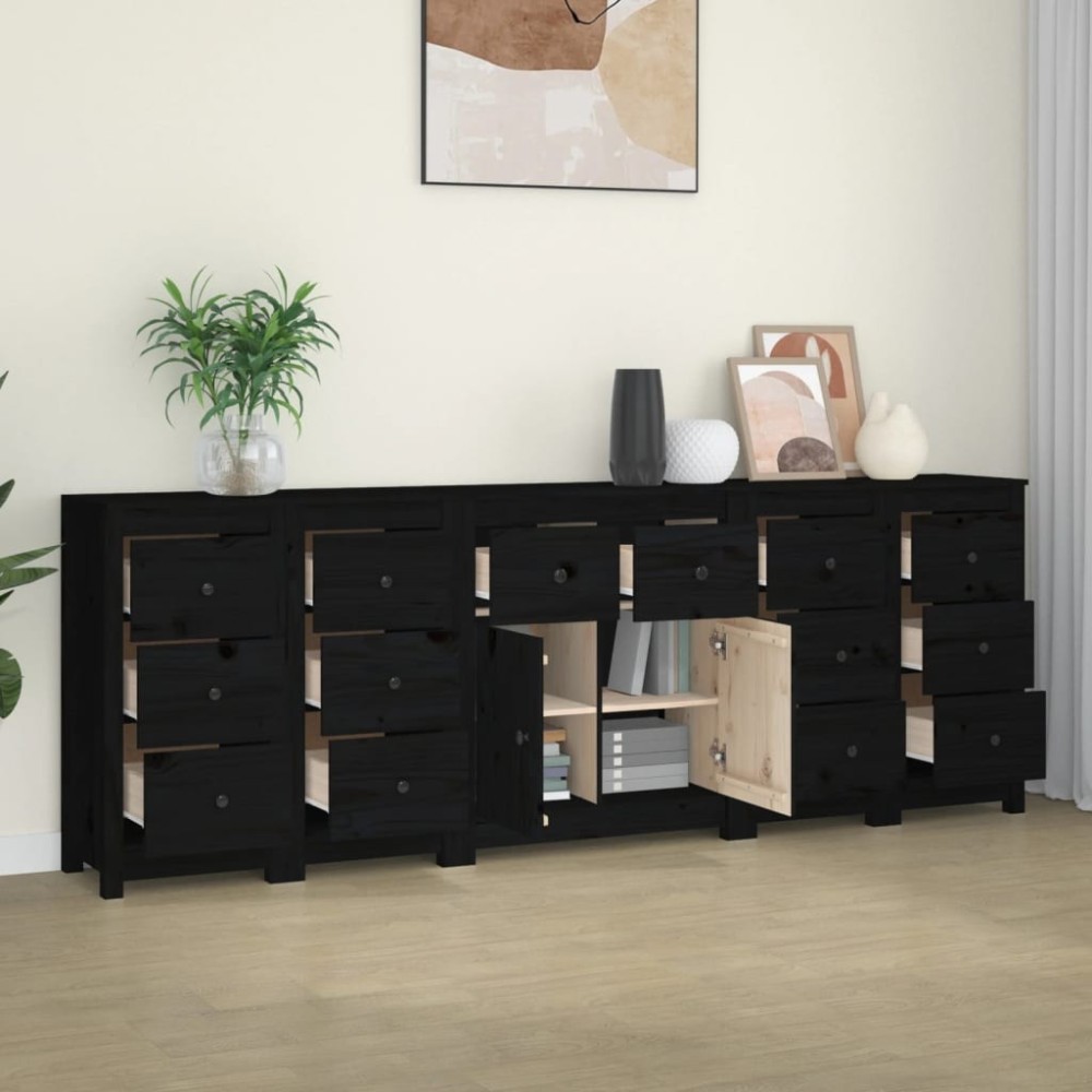 Sideboard 230x35x80 cm Solid Wood Pine