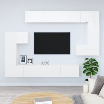 Wall-mounted TV Cabinet Brown Oak Engineered Wood