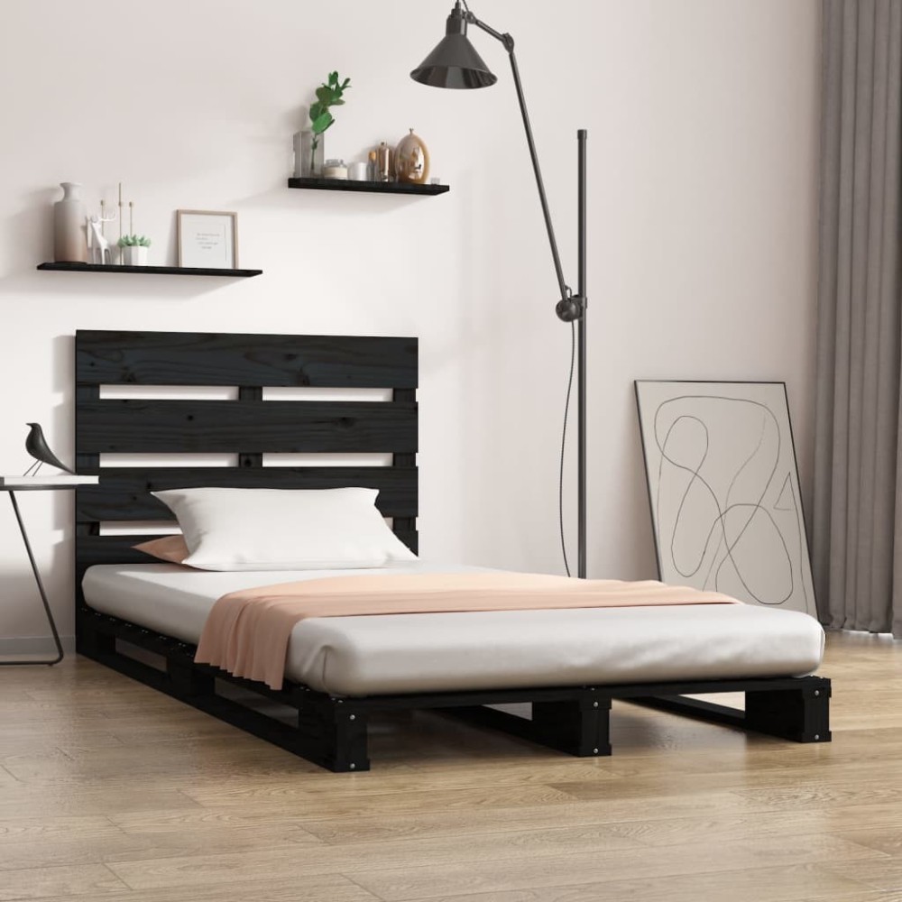 Bed Frame White 150x200 cm King Size Solid Wood Pine
