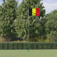 Belgium Flag and Pole 5.55...