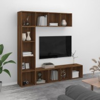 3 Piece Book/TV Cabinet Set...