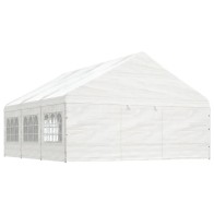 Gazebo with Roof White...