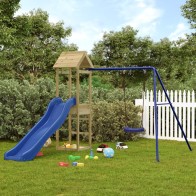 Outdoor Playset Solid Wood...