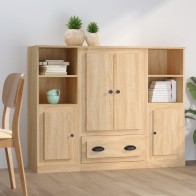 Highboards 3 pcs Sonoma Oak...