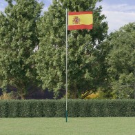 Spain Flag and Pole 6.23 m...