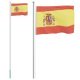 Spain Flag and Pole 6.23 m Aluminium