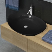 Luxury Ceramic Basin Oval with Overflow 59 x 38,5 cm
