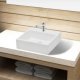 Wash Basin with Faucet Hole 38x30x11.5 cm Ceramic Gold