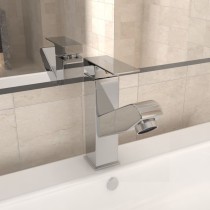 Bathroom Basin Faucet with Pull-out Function Grey 157x172 mm