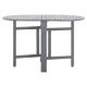Garden Table Grey 120x70x74 cm Solid Acacia Wood