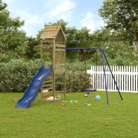 Outdoor Playset Solid Wood...