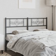 Metal Headboard White 200 cm