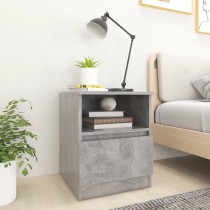 Bed Cabinets 2 pcs High Gloss Black 40x40x50 cm Engineered Wood