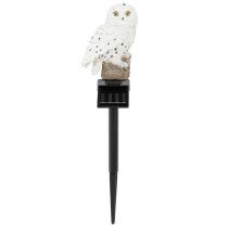 HI LED Solar Owl Garden Light White