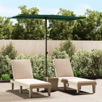 Outdoor Parasol with Aluminium Pole 180x110 cm Sand White