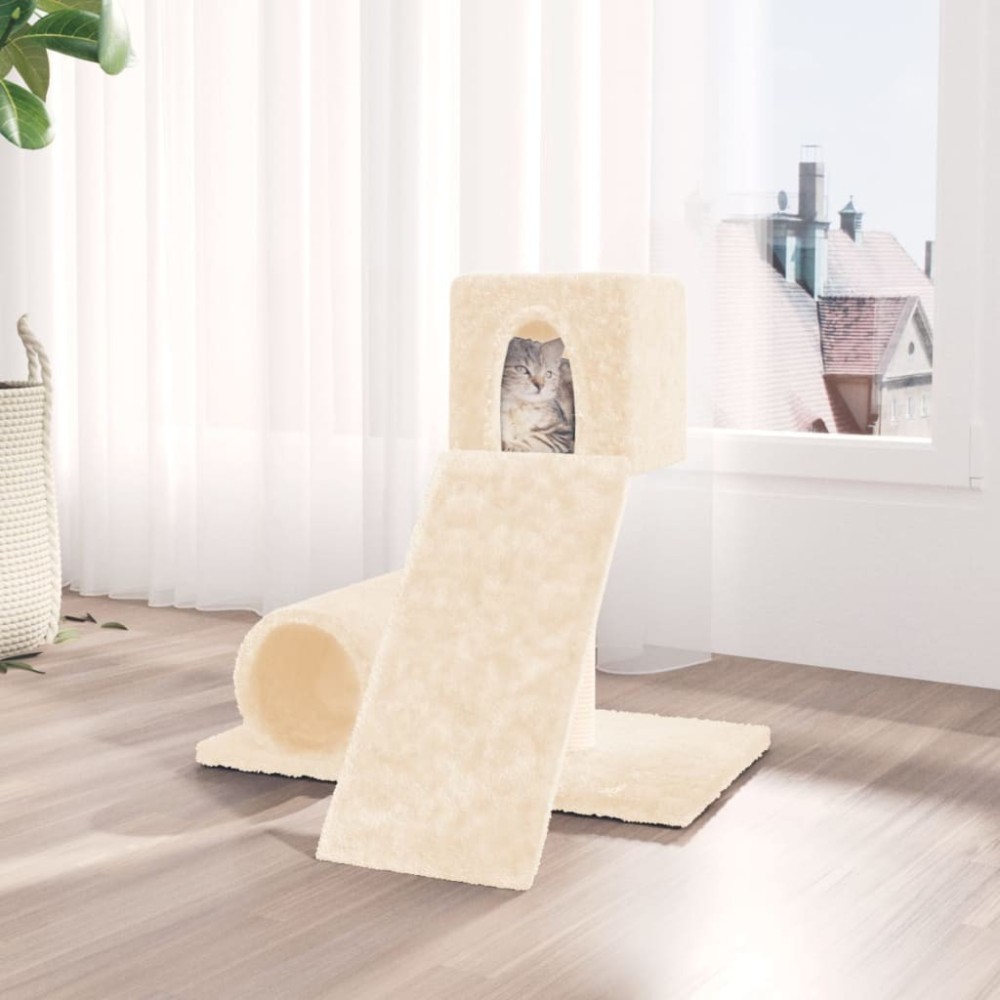 Cat Tree with Sisal Scratching Post Light Grey 59 cm