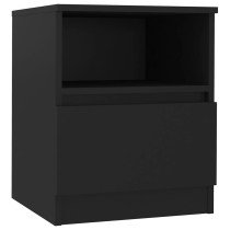 Bed Cabinets 2 pcs High Gloss Black 40x40x50 cm Engineered Wood