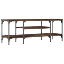 TV-Schrank Räuchereiche 100x35x45 cm Holzwerkstoff & Eisen