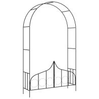 Garden Arch with Gate Black...