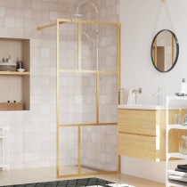 Walk-in Shower Wall with Clear ESG Glass Red 90x195 cm