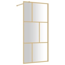Walk-in Shower Wall with Clear ESG Glass Red 90x195 cm