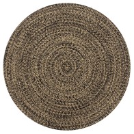Handmade Rug Jute Black and...