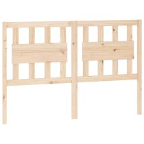 Bed Headboard White 155.5x4x100 cm Solid Wood Pine