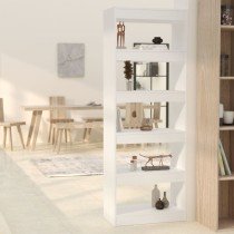 Bücherregal/Raumteiler Schwarz 60x30x166 cm Holzwerkstoff