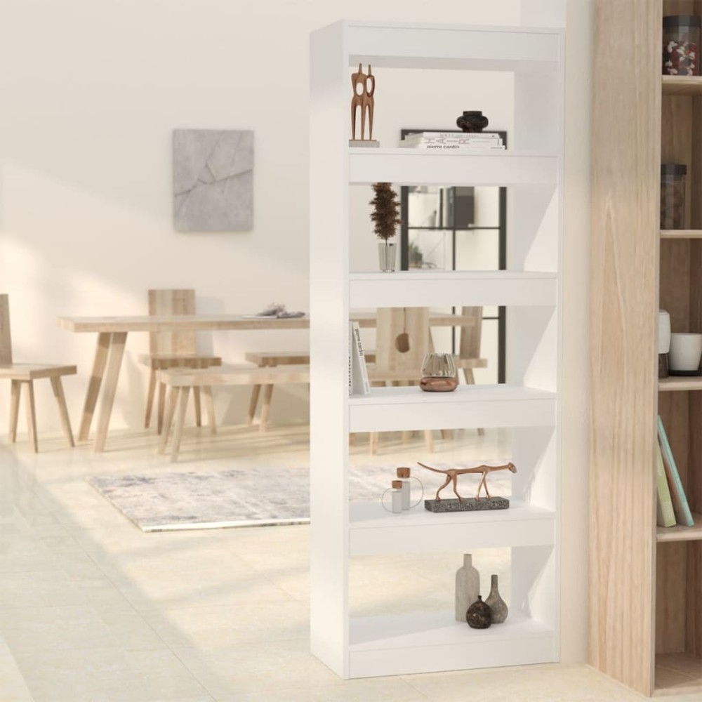 Bücherregal/Raumteiler Schwarz 60x30x166 cm Holzwerkstoff