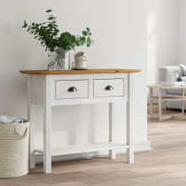 Console Table BODO Grey 90x34.5x73 cm Solid Wood Pine