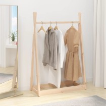 Clothes Rack Honey Brown 100x45x150 cm Solid Wood Pine