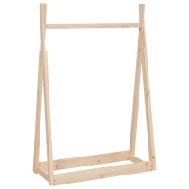 Clothes Rack Honey Brown 100x45x150 cm Solid Wood Pine